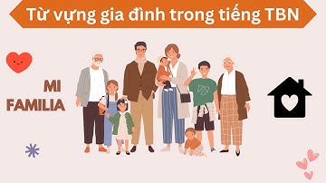 TH bài 25 - Từ vựng về gia đình trong tiếng Tây Ban Nha - La familia | Tự học tiếng Tây Ban Nha