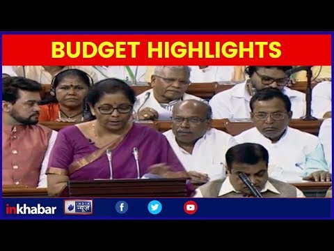 Budget 2019 HIGHLIGHTS: वित्त मंत्री निर्मला सीतारमण के बजट भाषण की बड़ी बातें, किसको क्या मिला ?