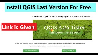 download and install qgis 3.24 in windows 10 | install qgis last version for free