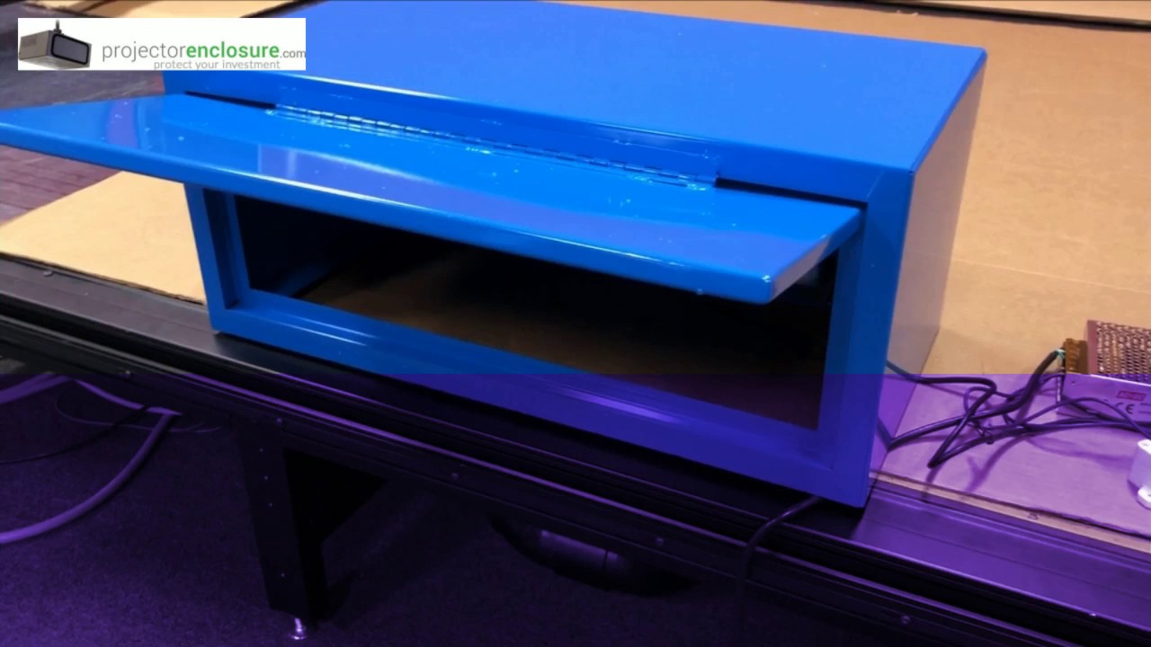 Custom Electronic Enclosure Actuated Door for Projector