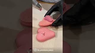 Valentine’s Macarons #rubychocolate #macarons #valentinesmacarons