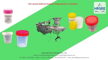 HIGEE MACHINERY-Automatic 10% neutral buffered formalin filing machine to Australia