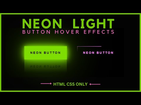 Neon Light Button Animation Effects on Hover | CSS Snake Border | CSS Animation 2023
