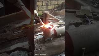 how to bend a tapping knife#blacksmith #kerajinanbesi #kerajinantangan #manual #skill #tools