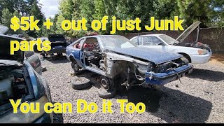 DIY Flipping junkyard parts/ parting out Craigslist junkers