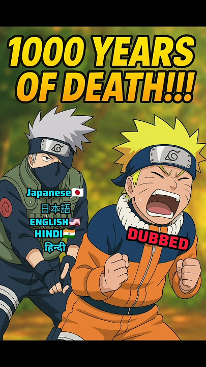 JAPANESE🇯🇵, ENGLISH🇺🇸& HINDI DUBB🇮🇳. 1000 YEARS OF DEATH!!!#anime #english #hindi #japanese#dubbed