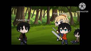 Past Percy, Annabeth , and  Nico meet future Nico. ( + baby tell me how did you get so cold. “