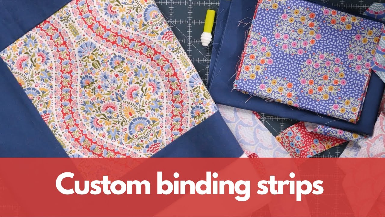 How to make one long binding strips out of multiple unique fabrics