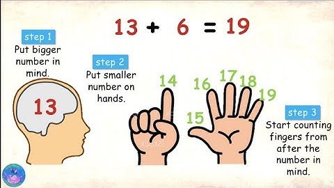 Addition using fingers | Mental addition | addition techniques | Grade 1 | Grade 2