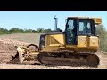 John Deere 700H Low Ground Pressure Bulldozer Pushing Dirt