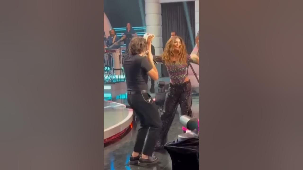 Nattan e Juliana Paes no Caldeirola do Mion. Tem cabaré essa noite.