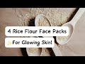 Top 4 DIY Rice Face Packs for Glowing Skin | Brightening, Tan Removal, Acne Care 🌾✨#glowingskin