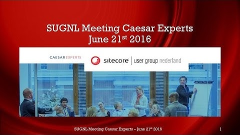 Sitecore SUGNL 20160621 - Translations in Sitecore using Clay Tablet (Dutch language)
