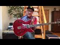 Ian - using the '66 hollow body Guild bass for "for the first time"