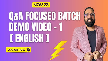 DEMO 1-Chart 1 GST Introduction Overview & Administration revision | Q&A Focused Batch | Ramesh Soni