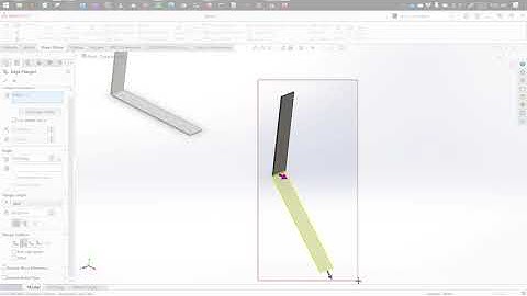 Base Flange Edge Flange (Solidworks Intermediate Workshop)