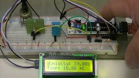 Arduino with a DHT11 and DS18B20 Temperature Sensors