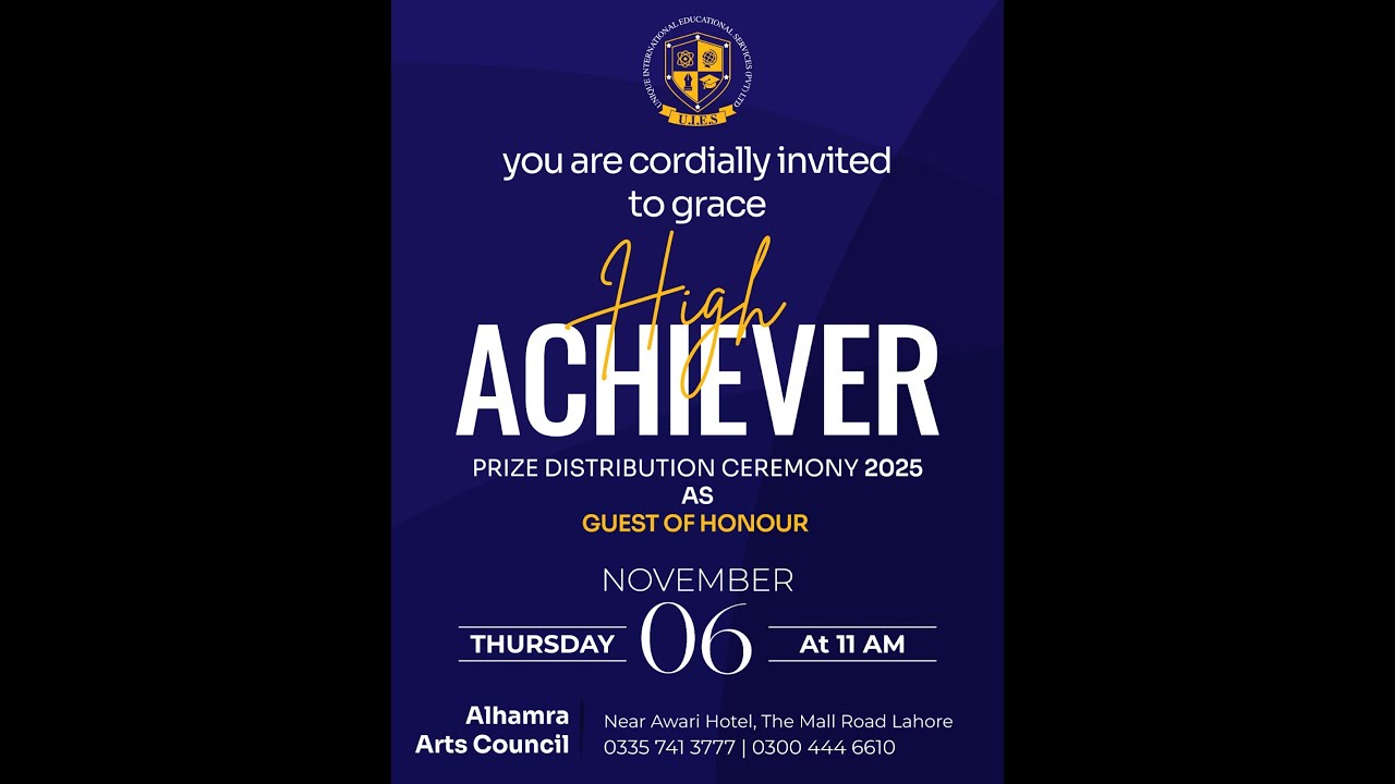 High Achievers Award Ceremony 2025 | Unique International Educational Services