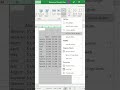 Excel shortcut 13 #shorts #youtubeshorts