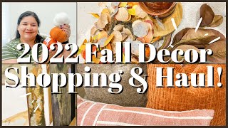 🍁 SHOP WITH ME FOR FALL DECOR! KIRKLAND'S, HOBBY LOBBY, \& TARGET FALL 2022 SHOPPING HAUL