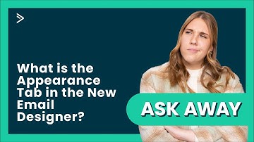 What is the Appearance Tab in the New Email Designer?