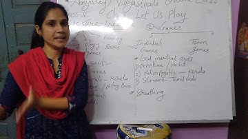 Class 5 EVS  chap 3 Let us Play