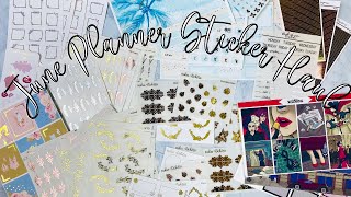 June Planner Sticker Haul | ft. Sadie&#39;s Stickers, Honey Inked, JK Creates Co, The Giving Girl &amp; more