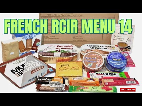French Army Forces 24-hr Combat MRE Ration Pack | RCIR Menu 14 Review ...