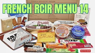 French Army Forces 24-Hr Combat Mre Ration Pack Rcir Menu 14 Review