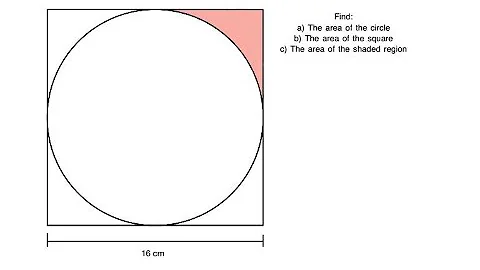 Finding the Area of the Shaded Region in a Circle-Square Geometry Problem