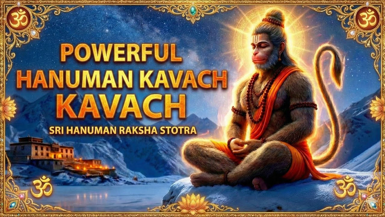 Powerful Hanuman Kavach | Raksha Kavach for Protection, Peace |Divine Sanskrit Chants #hanumankavach