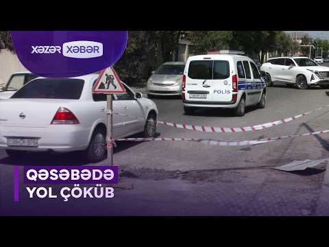 Bakıda ildə 3-4 dəfə təmir olunan yol yenə çökdü