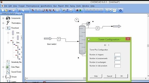 CHEMCAD | Sour water Distillation