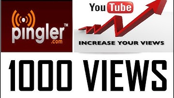 How to get EASY 1000 views on YouTube I To use Pingler.com & SEO I