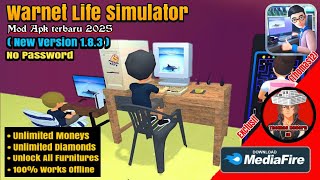 Warnet Life Simulator Mod Apk 1.8.3 नवीनतम संस्करण 21 अक्टूबर 2025 screenshot 1