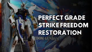 SEVERELY DAMAGED! Unboxing & Restoration Perfect Grade Strike Freedom from Zero! 🔥