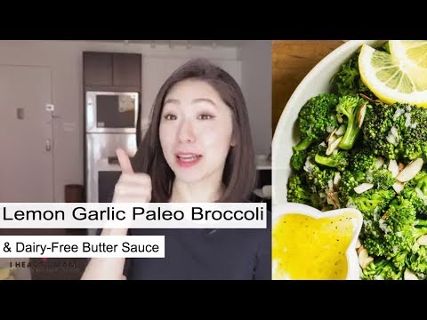 How To Make The Most Creamy Lemon Garlic Paleo Broccoli | Dairy Free lemon Butter Sauce