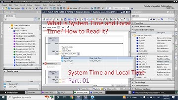 TIA Portal: System and Local Time | PART-01: Read from CPU