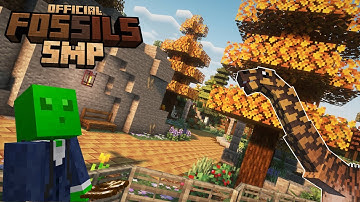 Making My PERFECT Landscape On The FOSSILS SMP (Fossils SMP #4)