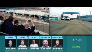 Commentator, Tv Director, Team Boss And Drivers Wear Heart Rate Monitors