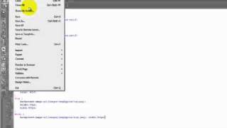 create and export a page body from fireworks to dreamweaver and insert into a css sheet
