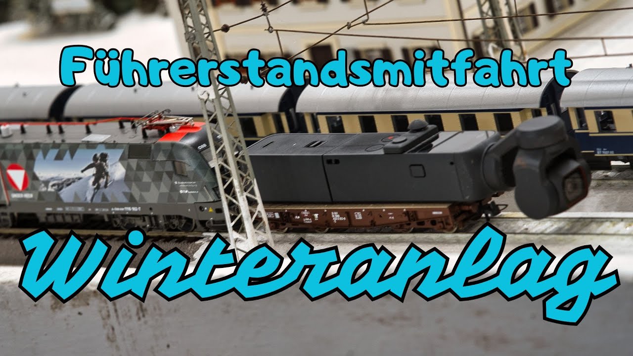 H0 Modellbahn - Mitfahrt Winteranlage