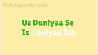 Saathi Mere Saathi ( Movie - Veerana) Karaoke With Scrolling Lyrics English | Vishawjeet Karaoke