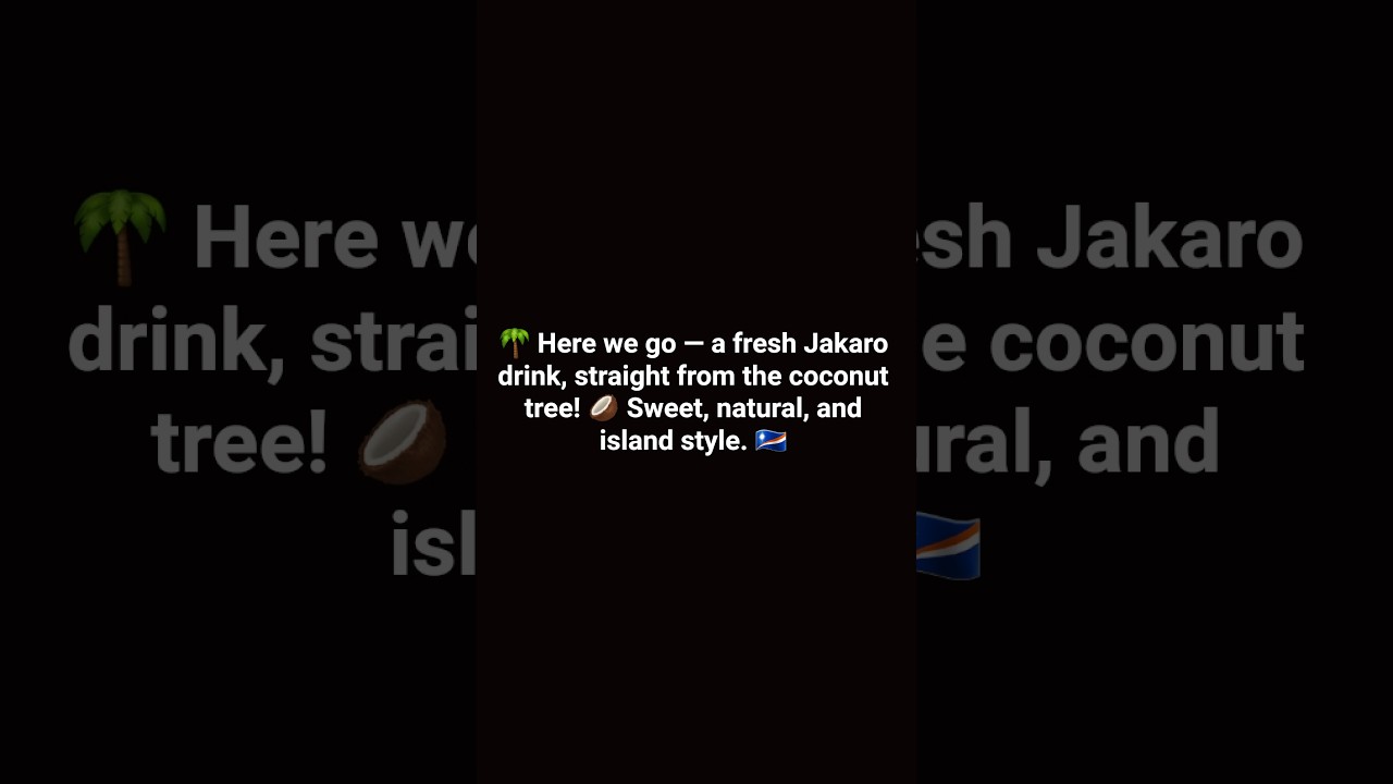 No Sugar Needed! Fresh Coconut Neera (Jakaro)