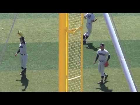 〈横浜高校〉2016夏県予選準決vs桐光 ～藤平投手の肩ならし～