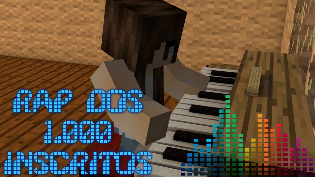 julia minegirl jogando minecraft RAP dos 1.000 inscritos *OBRIGADA A TODOS*