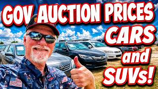 MORE Government Auction Prices for CARS and SUVs
