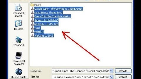 Lezione n_8  Selezione multipla dei file