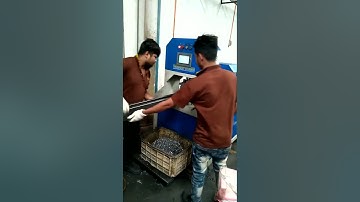 Shelf Tube Automatic Hydraulic Punching Machine Working At Customer