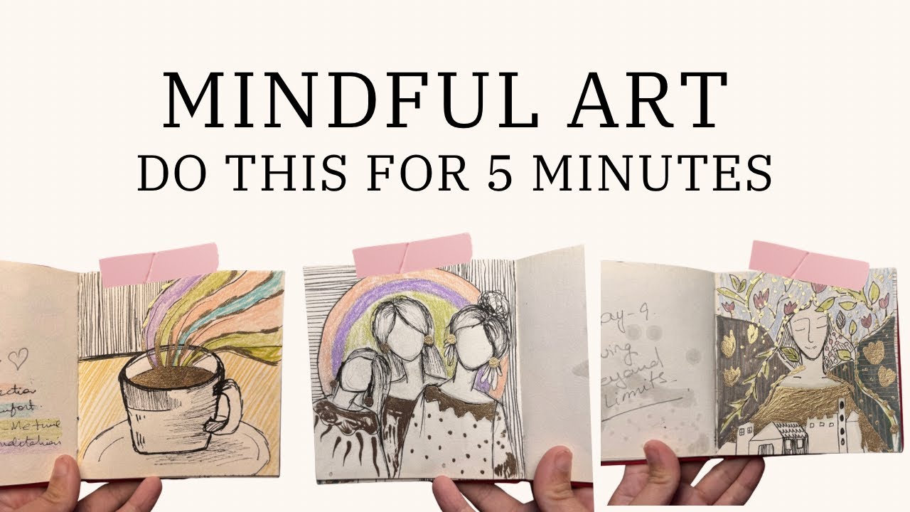 5 Minutes of Mindful Art to Release Stress & Anxiety - YouTube
